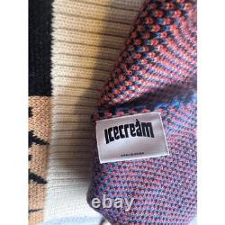 Ice Cream Patchwork Knit Sweater Multicolor Novelty Knitwear