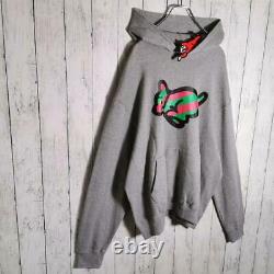 Ice Cream Running Dog Pullover Hoodie Sold-Oud Model Gray L