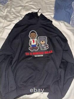 Ice Cream Skate Team Hoodie By Bimsee Bear TK Chenille Patch Black Pullover