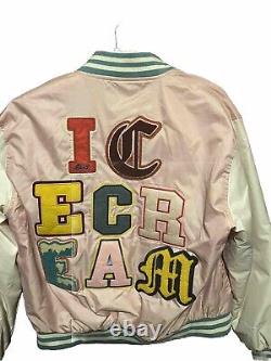 Ice Cream Varsity Jacket Adult L Pink