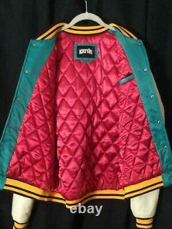 Ice Cream Varsity Jacket Nylon Billionaire Boys Club size L Blue Yellow Pink