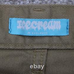 Ice Cream x Billionaire Boy Club Pants Mens XL (38x32) Khaki Flat Front Chino
