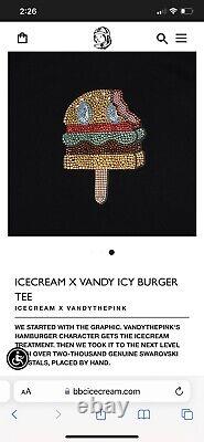 Ice Cream x Vandy Icy Burger ComplexCon Exclusive Tee Shirt Size L