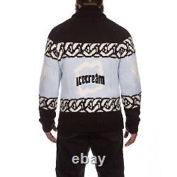 Icecream Billion aire boys Club Clothing Men's Zip-Up Cardigan Sweater