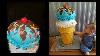Icecream Cone Cake With Dummy Cake Pastel De Cono De Nieve