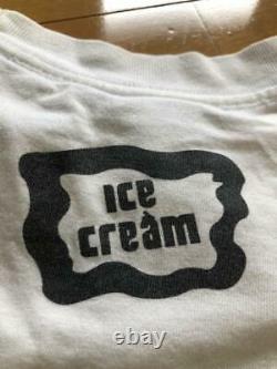 Icecream Ice Cream White T-Shirt Big Chocolate Bar Pring Made-Japan L
