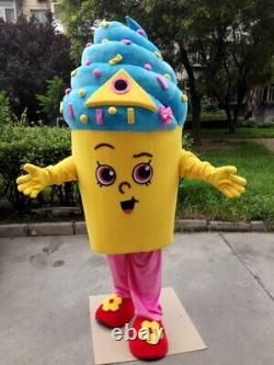 Icecream Mascot Costume Suit Cosplay Party Game Dress Outfit Halloween Adult Hot