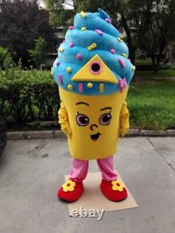 Icecream Mascot Costume Suit Cosplay Party Game Dress Outfit Halloween Adult Hot