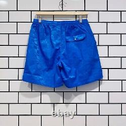 Icecream Running Check Shorts French Blue