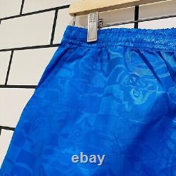 Icecream Running Check Shorts French Blue