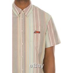 Icecream Slater Short Sleeve Woven Button Front Shirt in Multi 491-3600