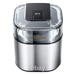 Intasting 1.6-Quart Frozen Yogurt-Sorbet and Ice Cream Maker Stainless Steel