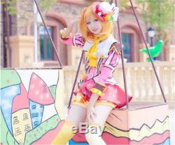 Japanese Anime LoveLive! Kousaka Honoka Ice Cream Awaken Cosplay Costume Dress