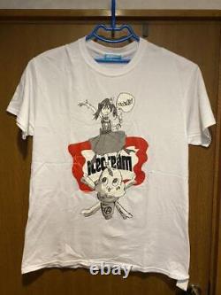 Jun Inagawa x Ice Cream T-Shirt Short Sleeve White Tone Used L Size 22F Men