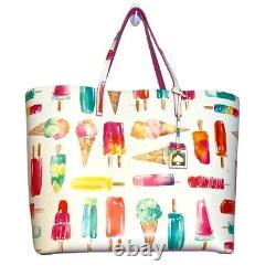 KATE SPADE Flavor of the Month Ice Cream Popsicle Extra Large XL Tote Bag