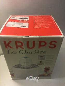 KRUPS 358-70 Large, 1.5 Quarts Capacity Ice Cream Maker, White