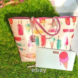 Kate Spade Francis Ice Cream Popsicle Large Tote Bag 1 Owner