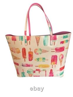 Kate Spade Francis Ice Cream Popsicle Large Tote Bag 1 Owner