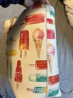 Kate Spade Francis Ice Cream Popsicle Large Tote Bag Purse, Wallet & Flip Flops