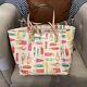 Kate Spade Ice Cream Popsicle Flavor of the Month Large Leather Tote NWOT