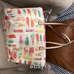 Kate Spade Ice Cream Popsicle Flavor of the Month Large Leather Tote NWOT