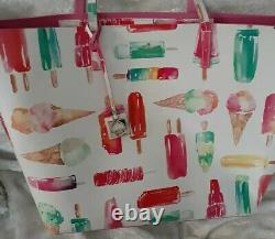 Kate Spade Ice Cream Popsicle Large Tote Bag