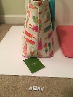 Kate Spade Ice Cream Tote Francis Popsicle Bag Flavor Of The Month EUC