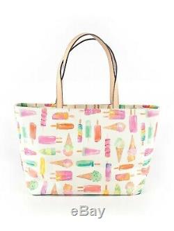 Kate Spade New York Ice Cream Popsicles RARE'Flavor of the Month' Francis Tote