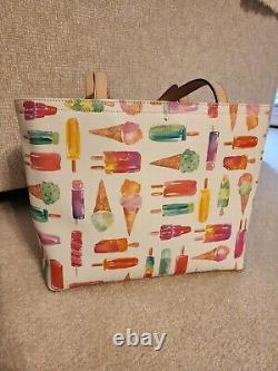 Kate Spade New York Rare Ice Cream Popsicle Flavor of the Month Francis Tote EUC