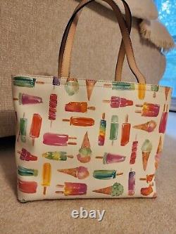 Kate Spade New York Rare Ice Cream Popsicle Flavor of the Month Francis Tote EUC