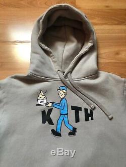 Kith Treats Hoodie Delivered Size Large Grey Pullover Ice Cream