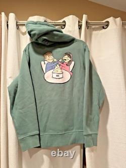 Kith Treats Men's Hoodie Sweatshirt Ice Cream Graphics F & Back Green Large HTF