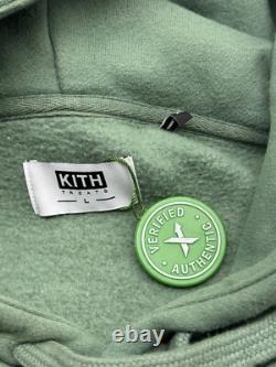 Kith Treats Men's Hoodie Sweatshirt Ice Cream Graphics F & Back Green Large HTF