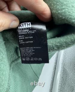Kith Treats Men's Hoodie Sweatshirt Ice Cream Graphics F & Back Green Large HTF