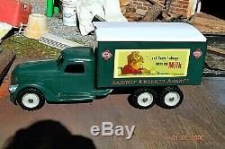 LARGE1940's BUDDY L ICE CREAM /MILK DELIVERY TRUCK PROFESSIONALY RESTORED