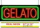 LARGE Gelato Neon Sign Jantec 37 x 15 Ice Cream Frozen Yogurt Sundae Bar