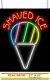 LARGE Shaved Ice Neon Sign Jantec 27 x 32 Snow Cone Icee Slush Ice Cream