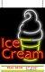 LARGE Soft Serve Ice Cream Neon Sign Jantec 27 x 32 Frozen Yogurt Bar