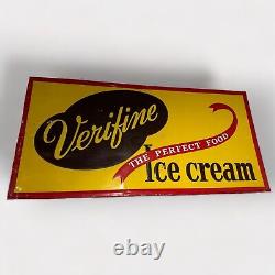 LARGE VINTAGE 5ft VERIFINE ICE CREAM METAL SIGN COUNTRY STORE