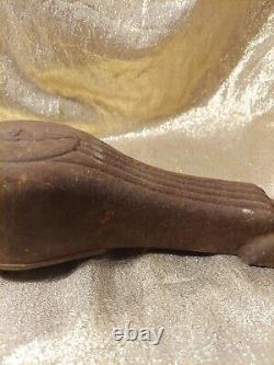LARGE Vintage Antique 8-Quart ICE CREAM FREEZER Maker HAND-CRANK Industrial Deco