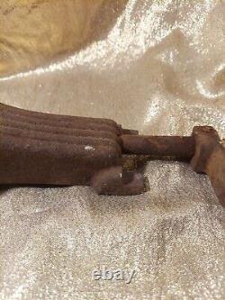 LARGE Vintage Antique 8-Quart ICE CREAM FREEZER Maker HAND-CRANK Industrial Deco