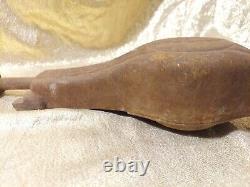 LARGE Vintage Antique 8-Quart ICE CREAM FREEZER Maker HAND-CRANK Industrial Deco