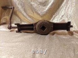 LARGE Vintage Antique 8-Quart ICE CREAM FREEZER Maker HAND-CRANK Industrial Deco