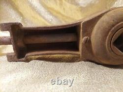 LARGE Vintage Antique 8-Quart ICE CREAM FREEZER Maker HAND-CRANK Industrial Deco