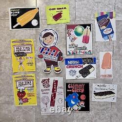 LARGE lot of Vintage 1980's Ice Cream Truck Stickers / Decals Eskimo Pie