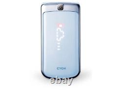 LG CYON Ice Cream 2 LU1600 Blue 2MP GSM Korean Clamshell Flip Cell Phone Mobile