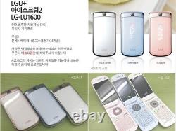 LG CYON Ice Cream 2 LU1600 Blue 2MP GSM Korean Clamshell Flip Cell Phone Mobile