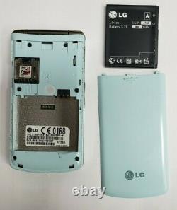 LG KF350 Ice Cream Blue 3MP FM A2DP LED Lighting Unlocked GSM 2G Flip Cell Phone