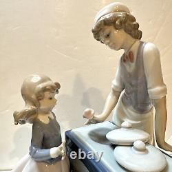 LLADRO RARE Ice Cream Vendor with Girl and Dog #5325 LARGE MINT