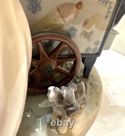 LLADRO RARE Ice Cream Vendor with Girl and Dog #5325 LARGE MINT